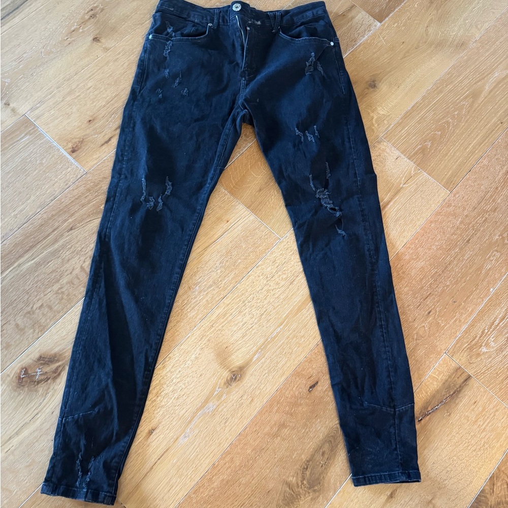 Kollar Black Denim Jeans